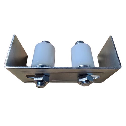 Sliding gate Top Guide Holder with 2 rollers 40x60mm.