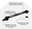 Stainless Steel 304 Heavy Duty Self Closing Spring Coil Gate Closer 360mm