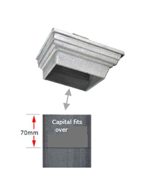 Sunbury - Aluminium Capital 120x120mm