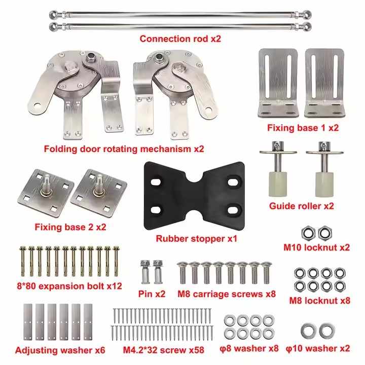 Trackless Bi-Folding Gate Hardware For Swing Gate 1m-1.3m One Leaf