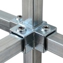 Tigerclamp Double Galvanised Connector 3 Way 90 Elbow  Fit 40x40mm Tube (copy)