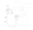 Stainless Steel Door Loop Safety Cable for gates up to 500 kg - 200mm Length, Diametre 5mm