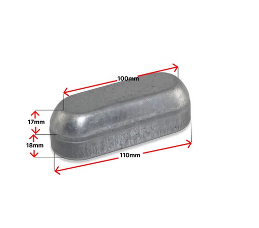 Gate Stop Bolt Down 1 leaf for Swing Gate