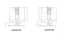 Heavy Duty  Industrial Weld to Weld Prison Hinge 19 mm RH / pair