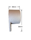 Aluminium Fence Rail Bracket, 50mm Round Tube, Single Lug, 2 Hole