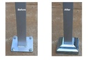 Steel Post Base Cover for Post size 40x40mm Base 75x75mm