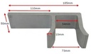 Aluminium Sliding Gate Holder/Catcher for Gates  50mm with Mounting Bracket