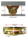 Sliding Gate Wheel U Groove 60mm External Double bearing