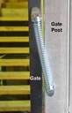 Heavy Duty Steel Zinc Self Closing Spring Coil Gate Closer 360mm - Black