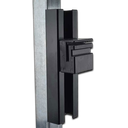 Steel Sliding Gate block holder  size 250x80mm - powder coated Black