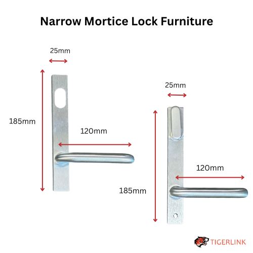 Lockton DISABILITY Kit Oval Insert Mortice Lock - Complete Kit - 50x50 Frame, 23mm Backset, Silver - For Swing Gates
