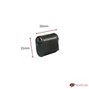 Oval Key Barrel, 35mm Half Cylinder, Keyed Alike - Black