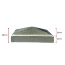 Zinc Plated Post Steel End Cap for tube 50x50mm Pyramid style