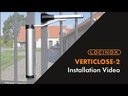 Locinox Verticlose 2 Hydraulic Gate Closer, Post Mount - 150kg, Up To 1500mm - Silver
