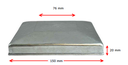 Steel Galvabond Post End Cap for tube size 150x150mm - Zinc