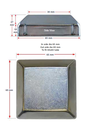 Steel Galvabond Post End Cap for Tube 65x65mm 