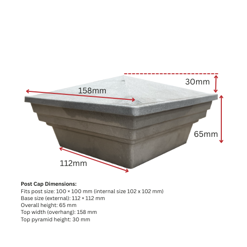 Sunbury - Aluminium Capital 100x100mm