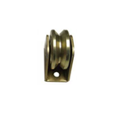 Zinc Plated Sliding Gate Wheel - 78mm V Groove Bracketless - Double Bearing