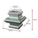 Steel Cast Knuckle 48x48mm for square 20mm Dia - Zinc Plated