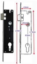 Swing Gate Mortise lock Euro Cylinder 30mm Backset in Chrome Face