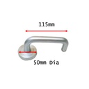 Swing Gate Stainless Steel Lever Handle D shaped Satin Chrome