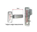 Swing Gate Steel D-Latch and Striker Vertical bolt - Zinc plated finished