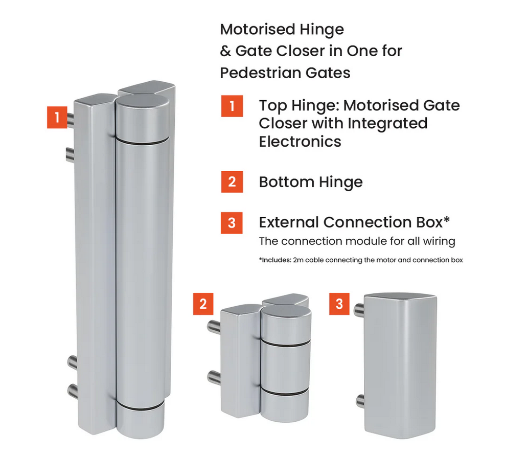 Locinox Magnus Motorised Pedestrian Gate Opener - Silver4