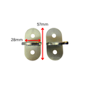 Screw on Lugs for Drop bolt 16mm/pair