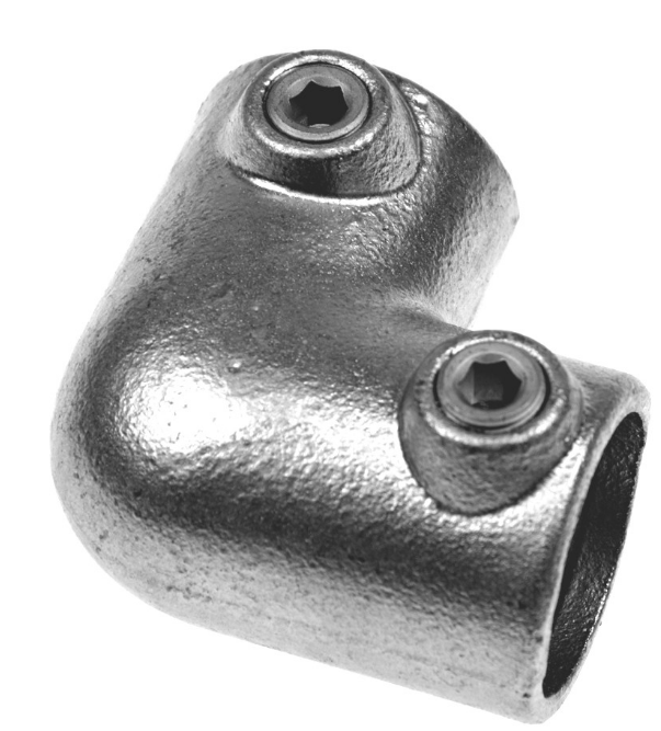 Kwikclamp 125 D48 series, 90 degree elbow, fit 40NB pipe (48mm)