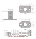 Kwikclamp 232 D48 series Base flange, fit 40NB pipe (48mm)