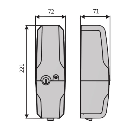 EBP A Vertical drop-down electric lock (24V)