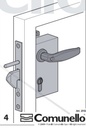 Comunello Sliding Gate Lock for 40x40mm gate frame Complete Kit