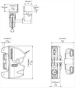 D&D LokkLatch General Purpose Single Sided Gate Lock - LLAA