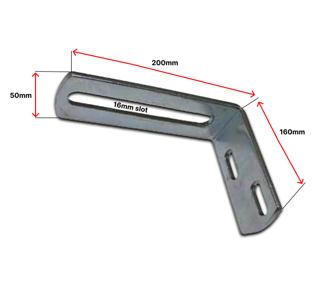 Angle Bracket 200x160mm x 6mm Thickness