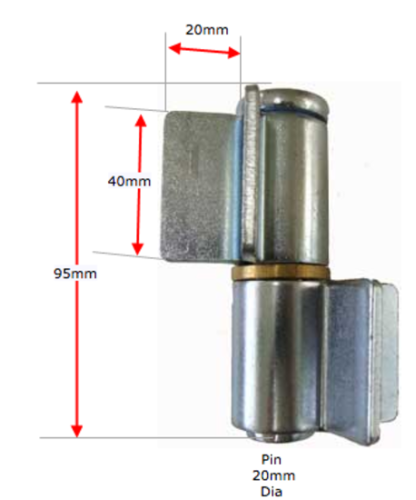 Heavy Duty Spring Loaded slam latch/slam catch Lock with 20mm Weld on hinges