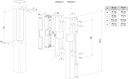 Locinox Built in  ELECTRIC STRIKE FOR FORTY, Fifty & Sixty LOCK Gate frame 50mm - Fail Close