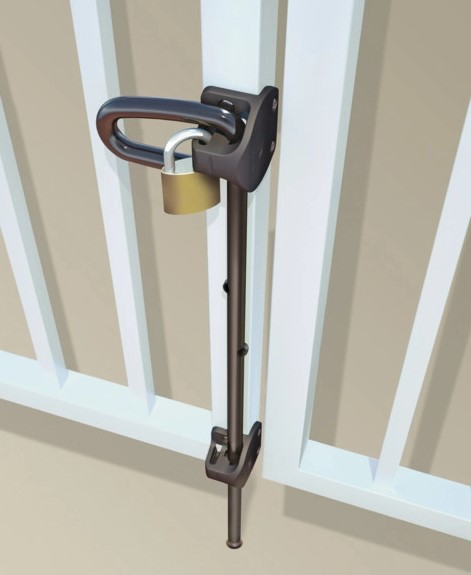 Q-Bolt Drop Bolt Padlockable with Padlock