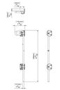 Q-Bolt Drop Bolt Padlockable with Padlock For Timber Gates