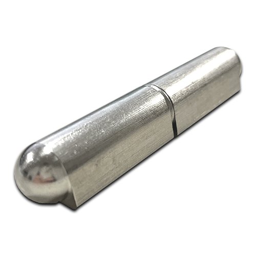 Stainless Steel Weld-On Bullet Hinge - 80mm Length, 13mm Washer, 316 Marine Grade - Single