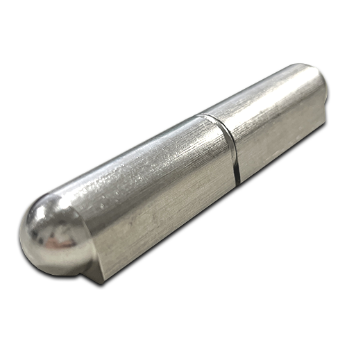 316 Stainless Steel Weld-On Bullet Hinge - 100mm Length with 16mm Stainless Steel Washer