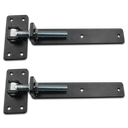 Adjustable Strap Hinge 20mm pin 300mm long in Black -for Timber Gates / 2 hinges