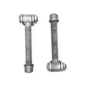 Adjustable Swing Gate Hinge long neck Hot Dip Galvanised size 150 x 20mm - Pair