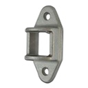 Aluminium Fence Rail Bracket, 25x25mm Tube, Double Lug, 2 Hole