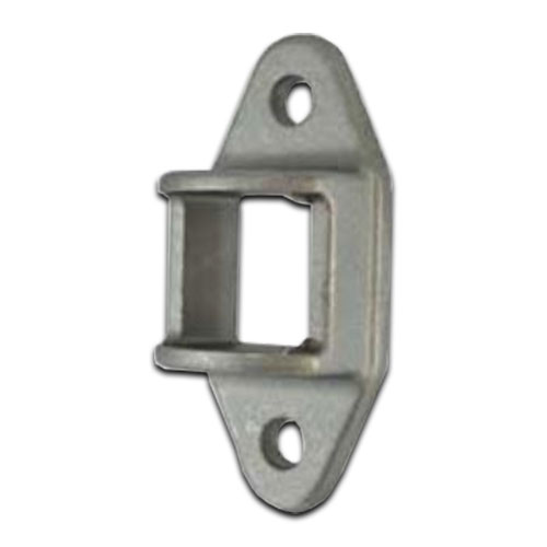 Aluminium Fence Rail Bracket, 30x30mm Tube, Double Lug, 2 Hole