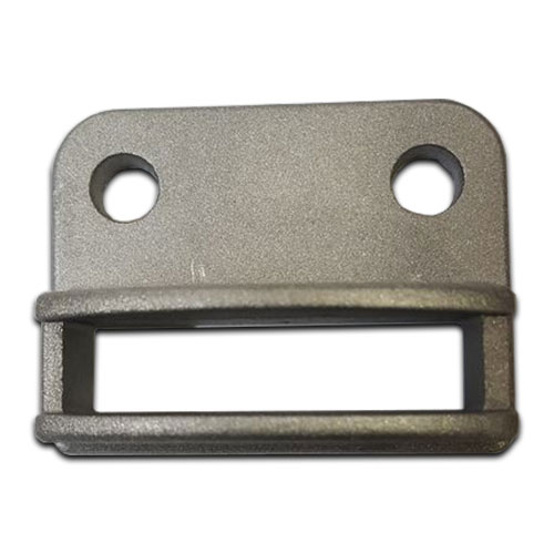 Aluminium Fence Rail Bracket, 40x10mm Tube, Single Lug, 2 Hole