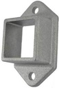 Aluminium Fence Rail Bracket, 40x40mm Tube, Double Lug, 2 Hole