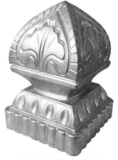 Aluminium Post Decorative Top End Cap for 100x100mm Posts- Lily 