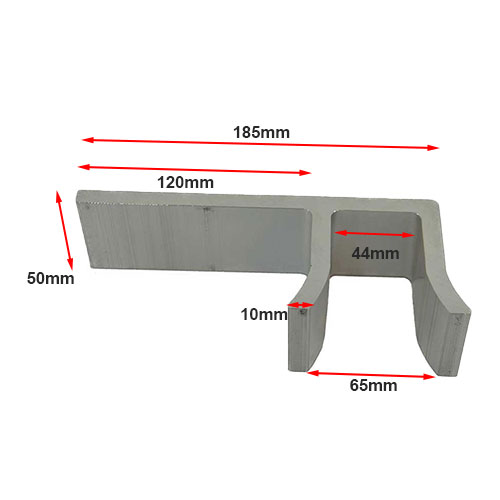 Steel Sliding Block Holder - 40mm, Mounting Bracket