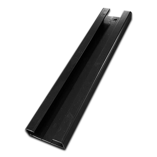 Aluminium Sliding Gate block holder  size 400x80mm - powder coated Black