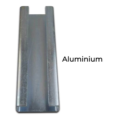 Aluminium Sliding block holder for Picket or uneven ground Gates 400x80mm - Silver